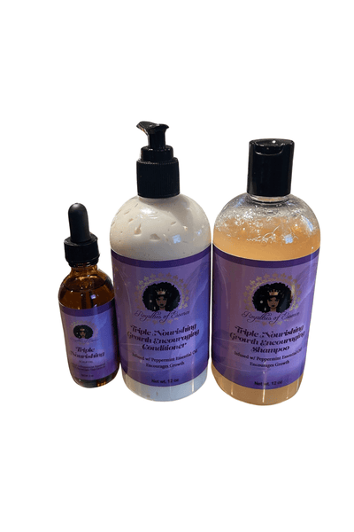 Triple Nourishing collection. This all-in-one package includes everything you need for healthier, stronger, longer, softer and more moisturized hair.