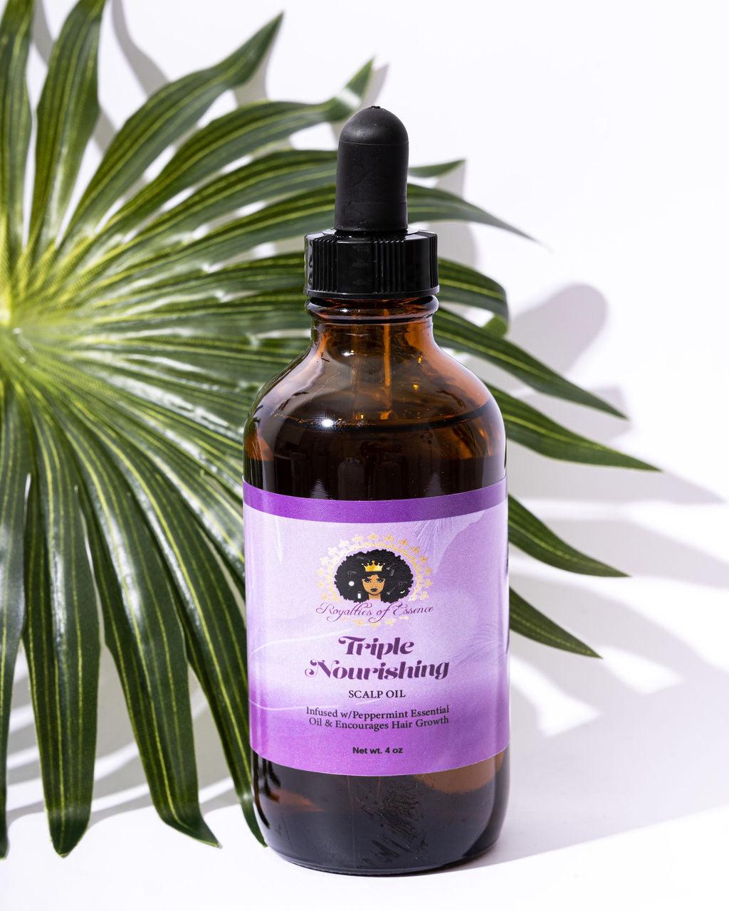 Our Signature Triple Nourishing Scalp Oil is great for all around scalp and hair health and growth. 